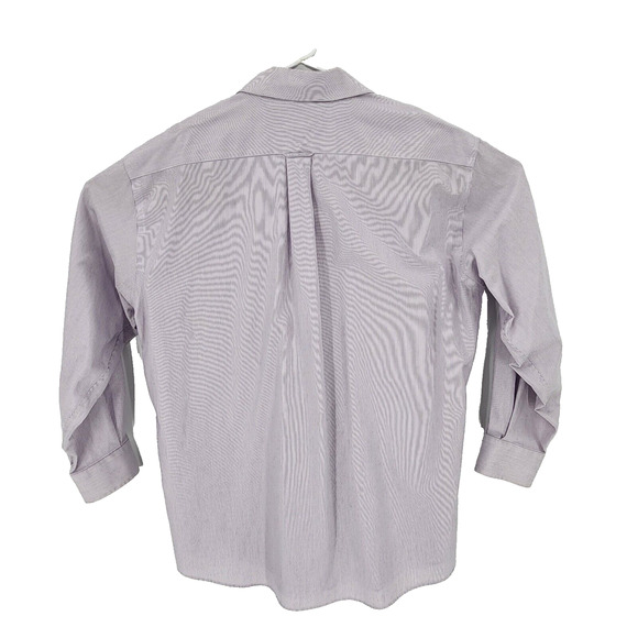 Tommy Hilfiger Shirt Mens Large Lavender Striped Long Sleeve Pocket Button-Down - Picture 2 of 8